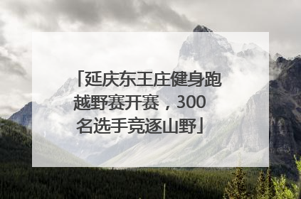延庆东王庄健身跑越野赛开赛，300名选手竞逐山野