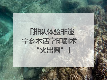 排队体验非遗 宁乡木活字印刷术“火出圈”