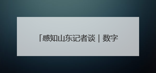 感知山东记者谈｜数字赋能工业转型 枣庄打造高质量发展新引擎
