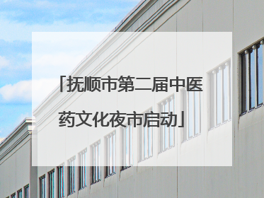 抚顺市第二届中医药文化夜市启动