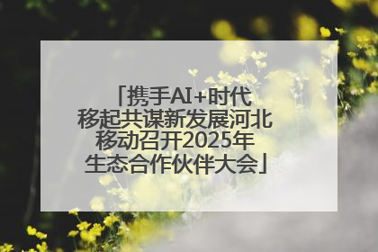 携手AI+时代 移起共谋新发展河北移动召开2025年生态合作伙伴大会