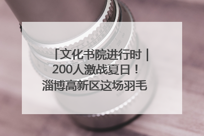 文化书院进行时｜200人激战夏日！淄博高新区这场羽毛球比赛太酷