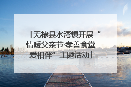 无棣县水湾镇开展“情暖父亲节·孝善食堂爱相伴”主题活动