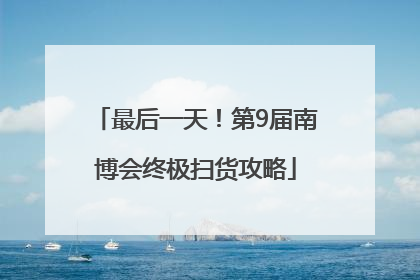 最后一天！第9届南博会终极扫货攻略
