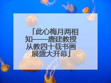 此心梅月两相知——唐建教授从教四十载书画展盛大开幕