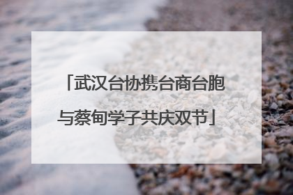 武汉台协携台商台胞与蔡甸学子共庆双节