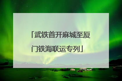 武铁首开麻城至厦门铁海联运专列