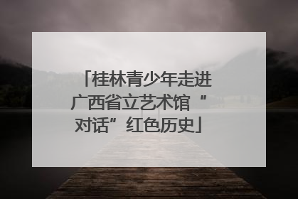 桂林青少年走进广西省立艺术馆“对话”红色历史