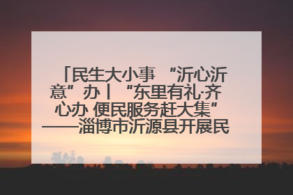 民生大小事 “沂心沂意”办丨“东里有礼·齐心办 便民服务赶大集”——淄博市沂源县开展民生政策宣传活动
