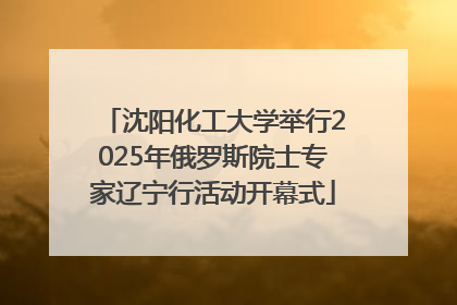 沈阳化工大学举行2025年俄罗斯院士专家辽宁行活动开幕式