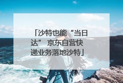 沙特也能“当日达” 京东自营快递业务落地沙特