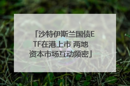 沙特伊斯兰国债ETF在港上市 两地资本市场互动频密