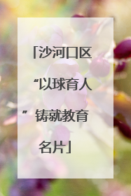 沙河口区“以球育人”铸就教育名片