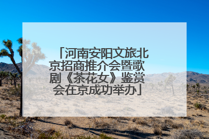 河南安阳文旅北京招商推介会暨歌剧《茶花女》鉴赏会在京成功举办
