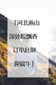 河北燕山深处粽飘香 订单赶制迎端午