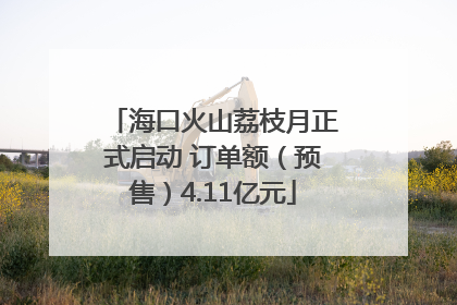 海口火山荔枝月正式启动 订单额（预售）4.11亿元