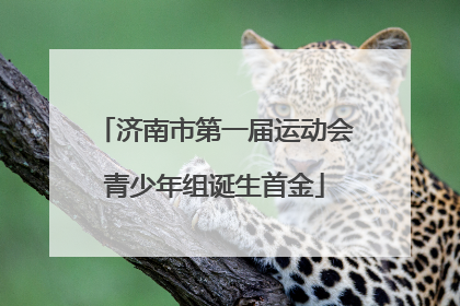 济南市第一届运动会青少年组诞生首金