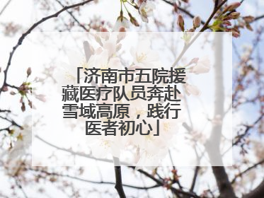 济南市五院援藏医疗队员奔赴雪域高原，践行医者初心