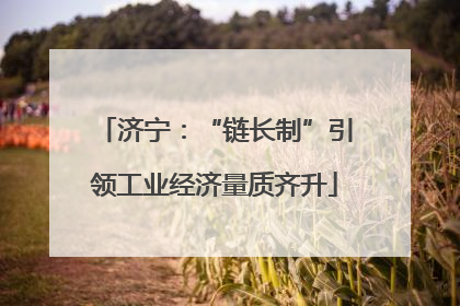 济宁：“链长制”引领工业经济量质齐升