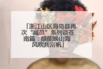 浙江山区海岛县再次“减员”系列谈苍南篇：绿能映山海 风吹共富帆
