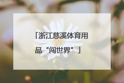 浙江慈溪体育用品“闯世界”