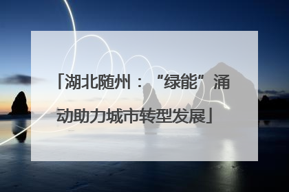 湖北随州：“绿能”涌动助力城市转型发展