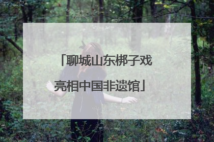 聊城山东梆子戏亮相中国非遗馆