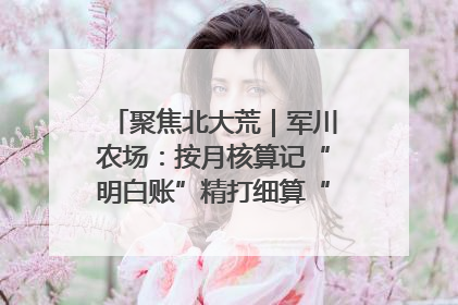聚焦北大荒｜军川农场：按月核算记“明白账”精打细算“过紧日子”
