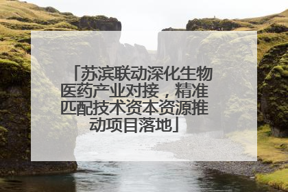 苏滨联动深化生物医药产业对接，精准匹配技术资本资源推动项目落地
