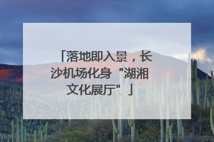 落地即入景，长沙机场化身“湖湘文化展厅”