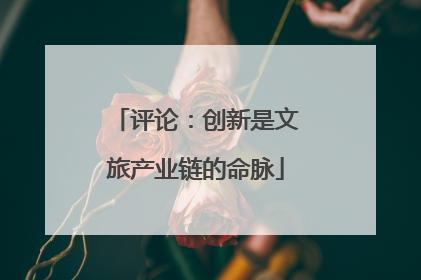 评论：创新是文旅产业链的命脉