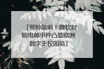 警钟敲响！微软封锁电邮事件凸显欧洲数字主权困境