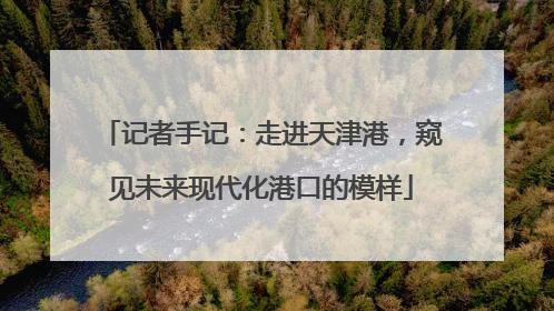记者手记：走进天津港，窥见未来现代化港口的模样