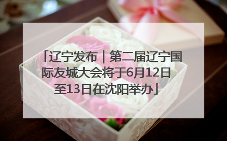 辽宁发布｜第二届辽宁国际友城大会将于6月12日至13日在沈阳举办