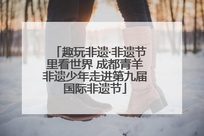 趣玩非遗·非遗节里看世界 成都青羊非遗少年走进第九届国际非遗节