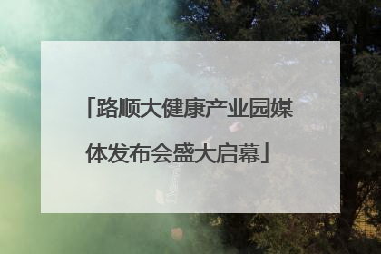路顺大健康产业园媒体发布会盛大启幕