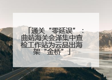 通关“零延误”：曲靖海关会泽集中查检工作站为云品出海架“金桥”
