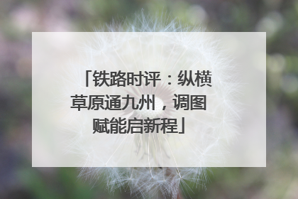 铁路时评：纵横草原通九州，调图赋能启新程