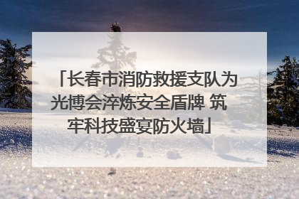 长春市消防救援支队为光博会淬炼安全盾牌 筑牢科技盛宴防火墙