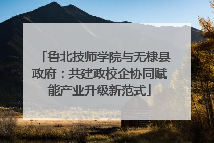 鲁北技师学院与无棣县政府：共建政校企协同赋能产业升级新范式