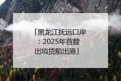 黑龙江抚远口岸：2025年首艘出境货船出港