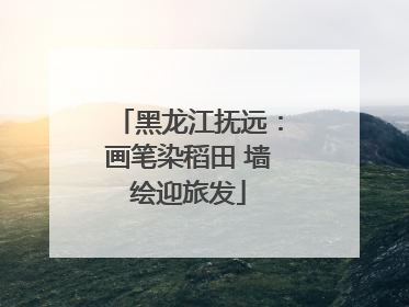 黑龙江抚远：画笔染稻田 墙绘迎旅发