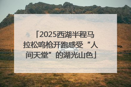 2025西湖半程马拉松鸣枪开跑感受“人间天堂”的湖光山色