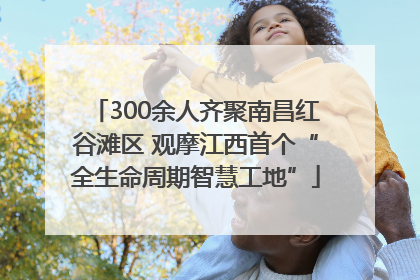 300余人齐聚南昌红谷滩区 观摩江西首个“全生命周期智慧工地”