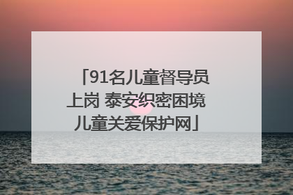 91名儿童督导员上岗 泰安织密困境儿童关爱保护网